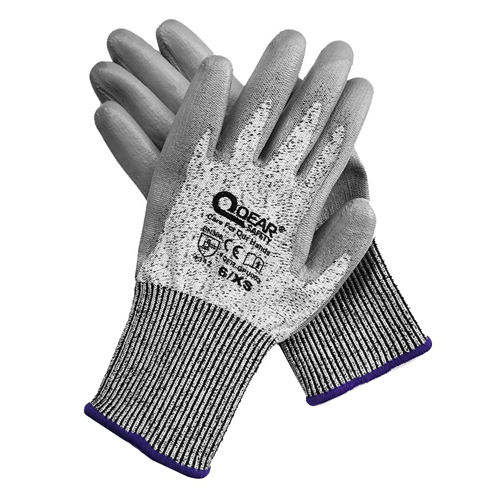 Axdwfd Guantes Resistentes A Los Cortados, Protección De Nivel 5, Grado Alimenticio, Guantes De Seguridad For La Protección De Las Manos Y El Trabajo En El Jardín, Guantes De Cocina (Size : L)