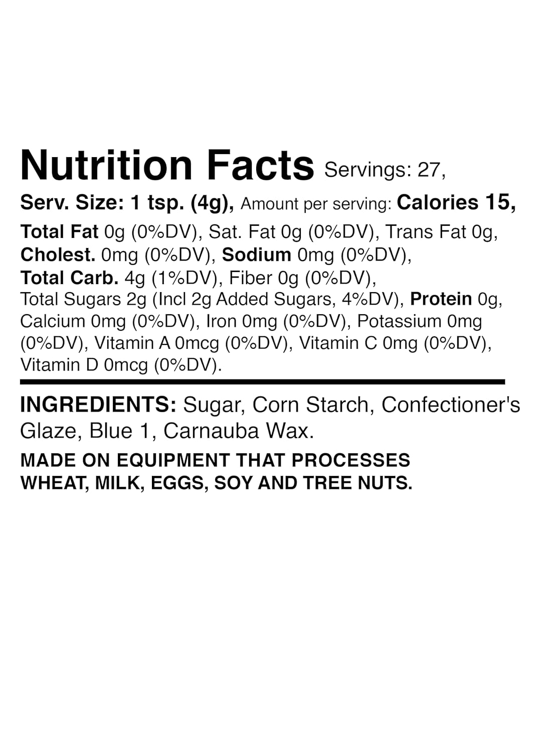 Mystic Sprinkles The Big Game Nonpareil Mix 3.8oz Bottles (Blue & White) - Image 2