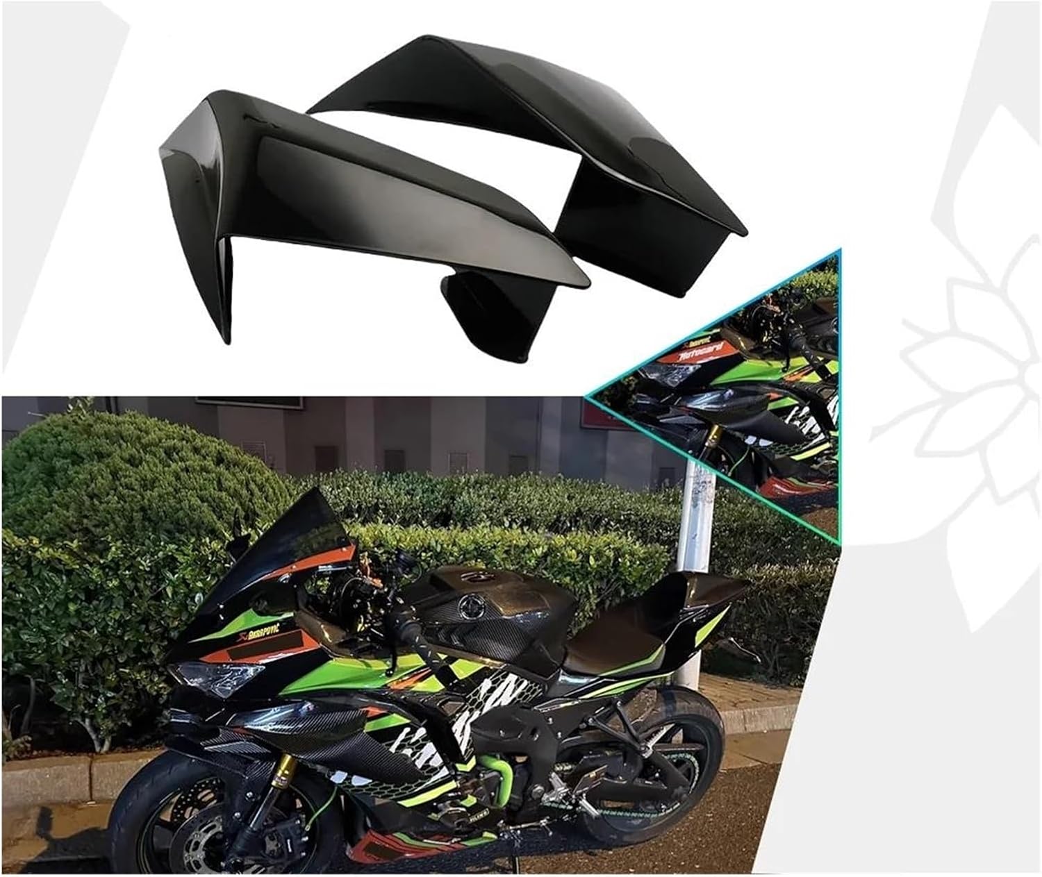 るい 互換品】 カワサキZX-4R RR 25R zx4r zx4rr 2020-2024用 空力