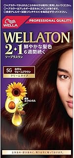 Wella ウエラトーン 2+1 白髪染め クリームタイプ 5G 自然なウォームブラウン 鮮やかな髪色6週間続く 医薬部外品