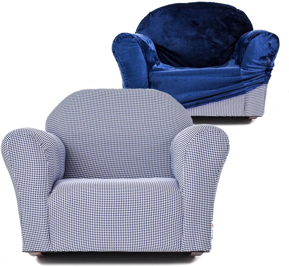KEET Roundy Kid's Chair, Combo Chair w/Cover, Navy