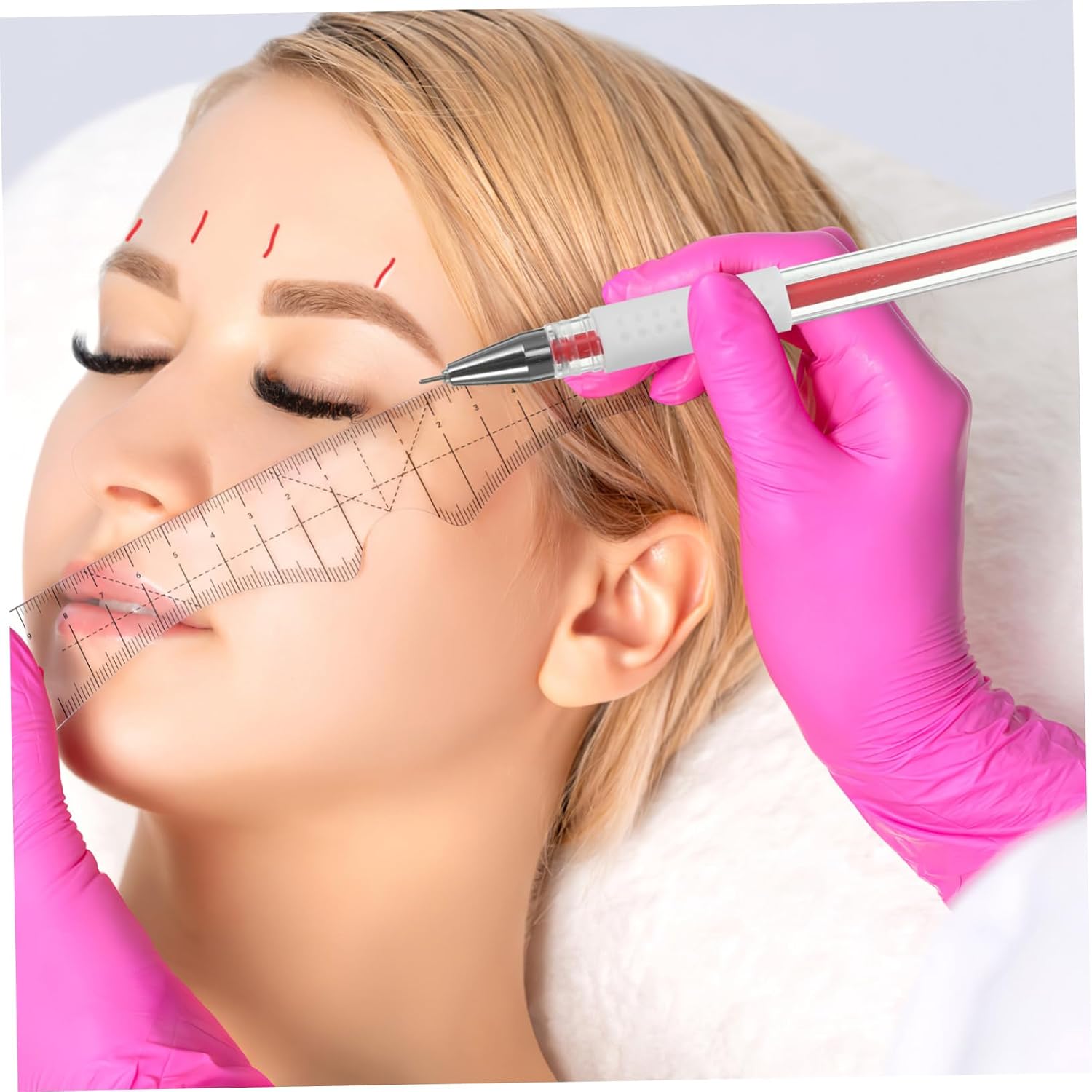WOONEKY 3pcs Scribing Pen for Eyebrow Microblading Skin Marking Tattoos Positioning Ultra
