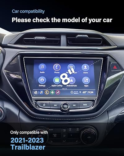 Vista 153 de 1 protector de pantalla de cristal templado brillante de 13.4 pulgadas para Silverado & Sierra 2500HD 3500HD 2022~2026 (sin botones en la pantalla)