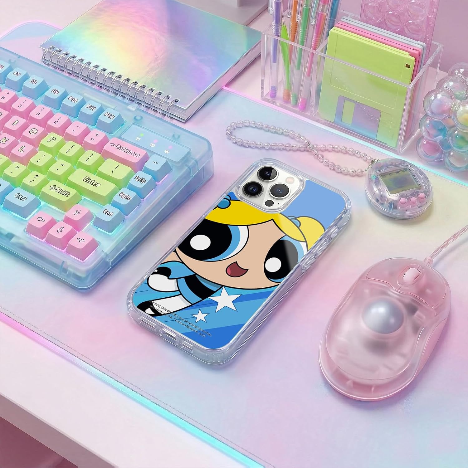 Head Case Designs Officially Licensed The Powerpuff Girls Bubbles Graphics Gel Case [Military Grade Protection] Compatible with Apple iPhone 15 Pro Max and Compatible with MagSafe
