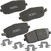 Vista 294 de Pastillas de freno traseras cerámicas Bendix Premium SBC1337 para Cadillac CTS 2014-2008, SRX 2016-2010, Chevrolet Camaro 2015-2010, Saab 9-4X 2011