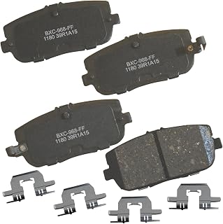 Bendix Premium SBC1180 Ceramic Rear Brake Pads for Fiat 124 Spider 2020-2017, Mazda MX-5 2020-2006, MX-5 Miata 2023-2006