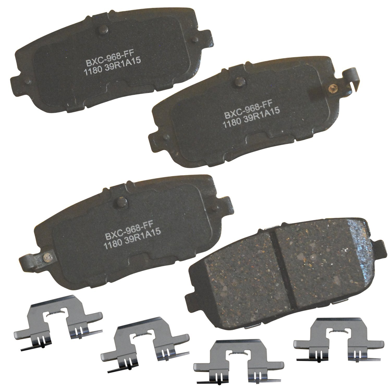 Bendix Premium SBC1180 Ceramic Rear Brake Pads for Fiat 124 Spider 2020-2017, Mazda MX-5 2020-2006, MX-5 Miata 2023-2006