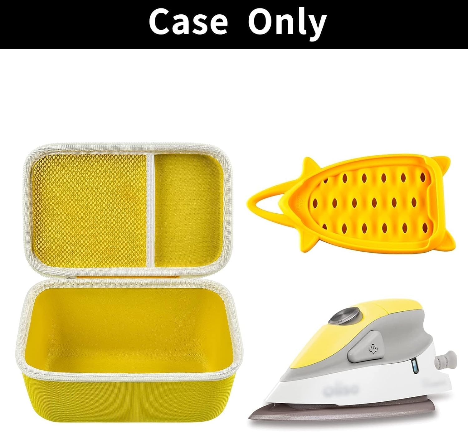 GWCASE Mini Iron Case for Oliso M2/M3Pro, Sewing & Quilting Travel Bag | Built-in Mesh Pocket Stores Silicone Rest,for Quilters, Crafters &Sewists Heading to Classes, Retreats or Workshops; Box Only
