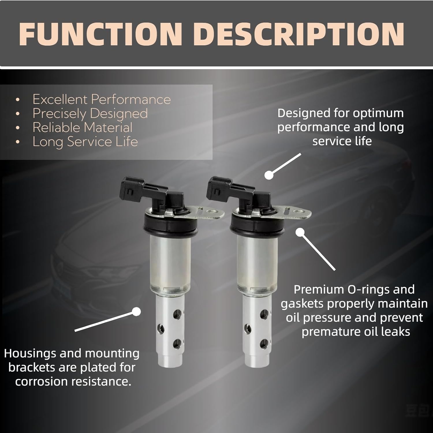Engine Variable Valve Timing Solenoid VVT 2-pc Intake Exhaust Compatible with X5 X3 Z4 X6 1 SERIES M 128I 135I 325XI XDRIVE 328XI 330XI 335IS 335XI 525XI XDRIVE 528XI 530XI 11367585425 11367516293