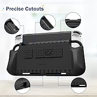 Vista 6 de Fintie Kids Case for Nintendo Switch OLED Model 2021 with Game Card Slots - [Kids Friendly] Ultralight Shockproof Protective Cover, Ergonomic Grip