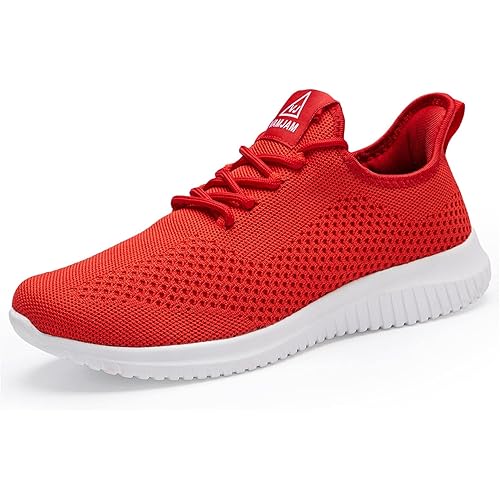 VAMJAM Men's Running Shoes Ultra Lightweight Breathable Walking Shoes Non Slip Athletic Fashion Sneakers Mesh Workout Casual Sports Shoes