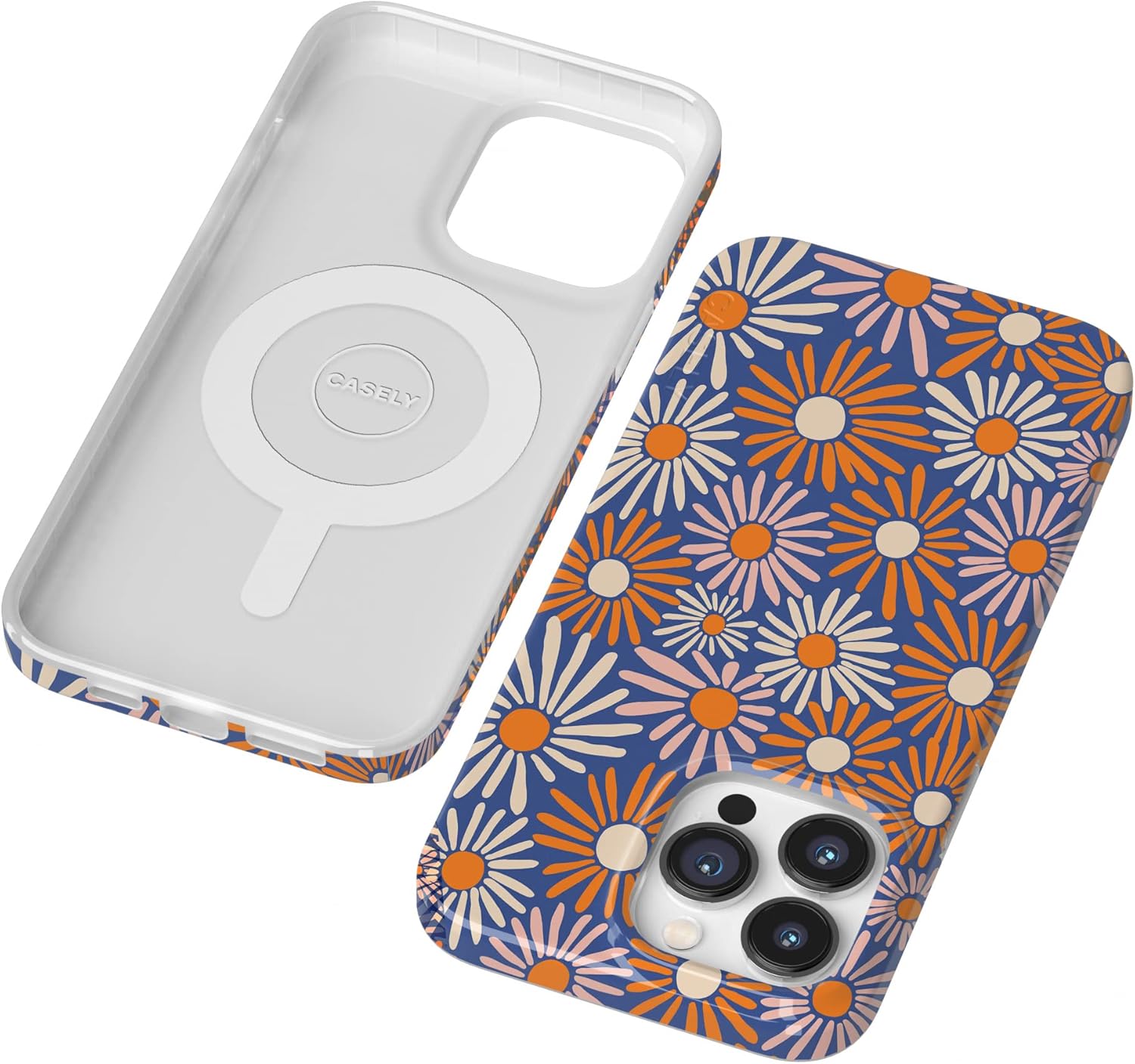 Casely iPhone 14 Pro Max Case | Spring Forward | Daisy Floral | Compatible with MagSafe | Classic Ultra Slim Design