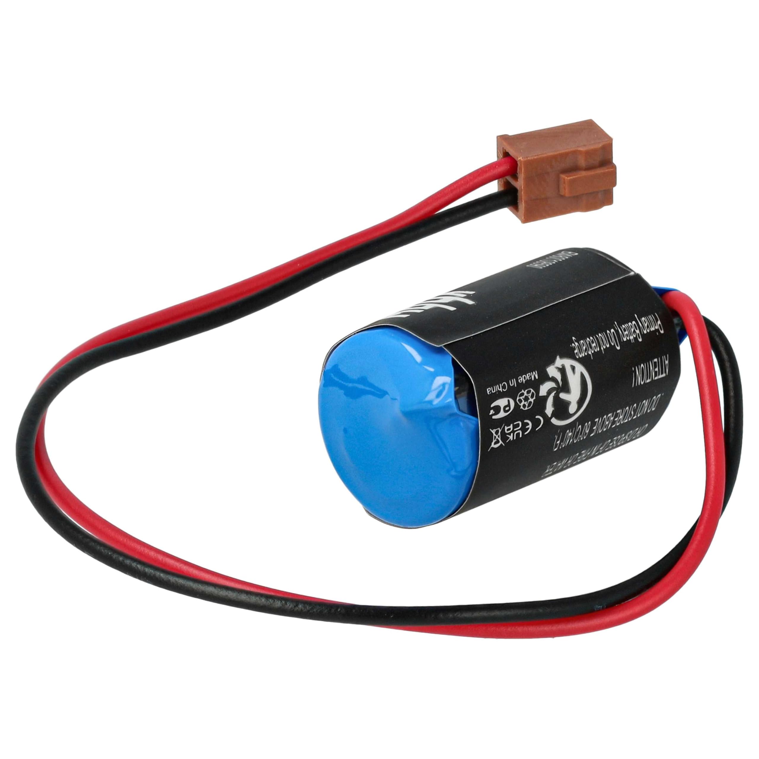 vhbw 5x batteria sostituisce Omron CPM2A-BAT01 per Programmable Logic Controller (1000mAh, 3,6V, Li-Ion)
