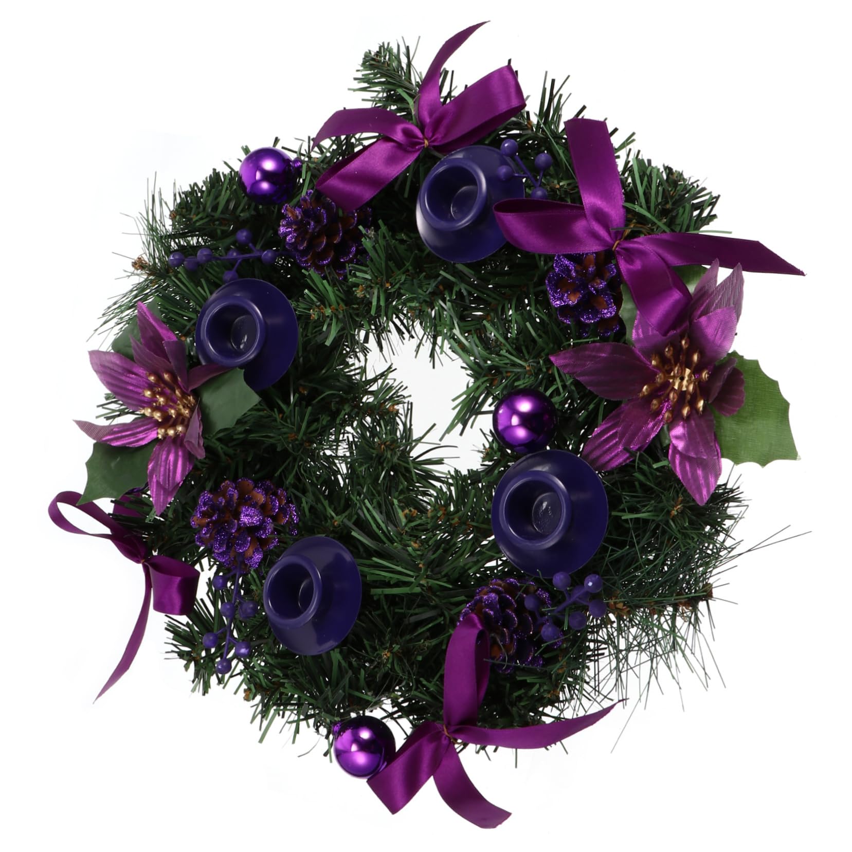 Alipis 1pc Christmas Candle Holder Desktop Decor Art Stand for Taper Candles Elegant Candelabra Centerpiece for Holiday Party Wedding and Home Decoration