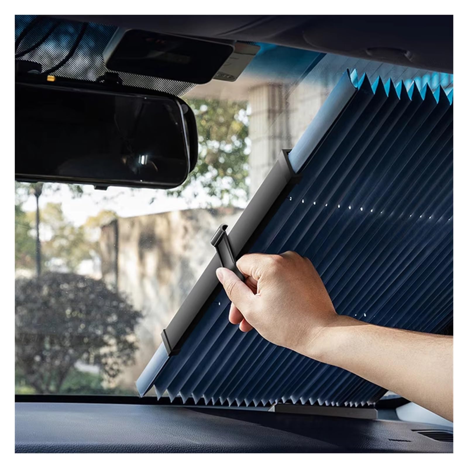 Parasol Coche Lateral 1x Parasol Retráctil para Parabrisas Delantero De Coche, Anti-UV, para Parabrisas Trasero De Verano Parasol De Coche
