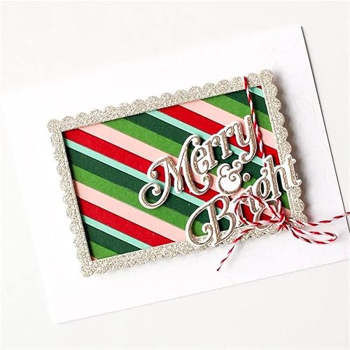 Miniatura 5 de Troqueles para álbumes de recortes, marco de tiras de corte de metal para hacer tarjetas, plantilla de perforación de manualidades de papel,