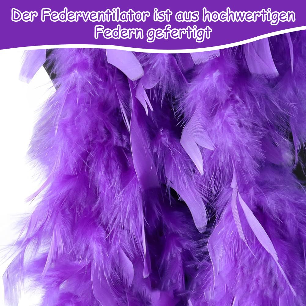 Tomicy Federboa Boa 2M kleurrijke veren boaz met randloze zonnebrillen, vederboa fancy jurk voor dansende bruiloftsfeesten, veren boa's, accessoires, vrouwen veren boaz voor cosplay, Halloween