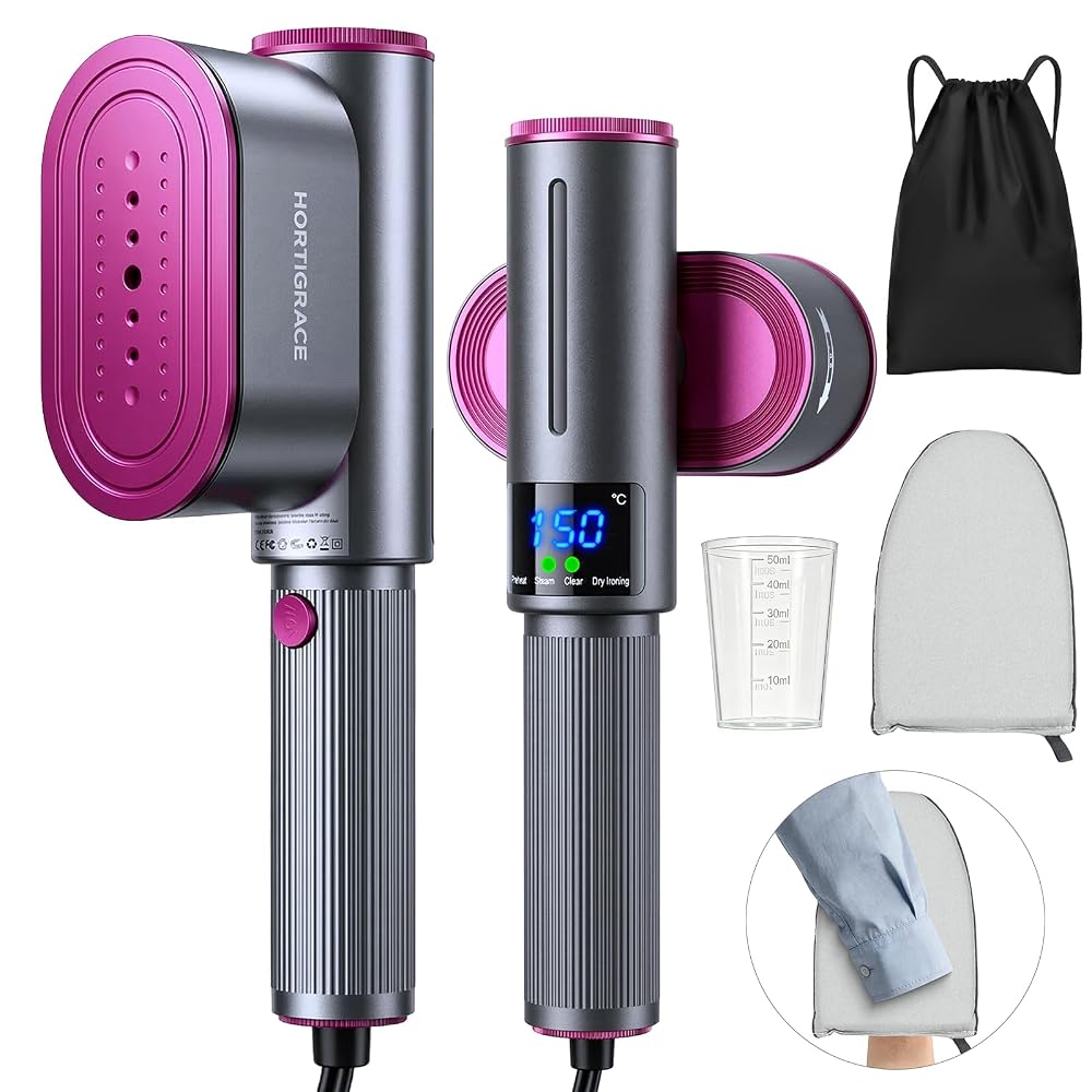 Travel Steamer for Clothes, 2-in-1 Steam Iron