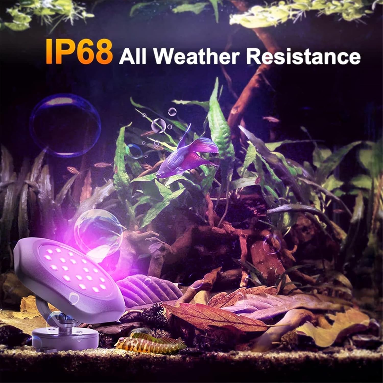 Solar Underwater Pond LED Lights RGB Swimming Pool Lamp Waterproof IP68 Outdoor Garden Lawn Fountains Aquarium Spotlight Lamp (Color : 5m Extension Cord)