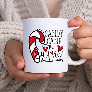 Candy Cane Cutie Christmas Vibes Merry Christmas Women Mug, Tea Mug, Tea Cup, Coffee Cup