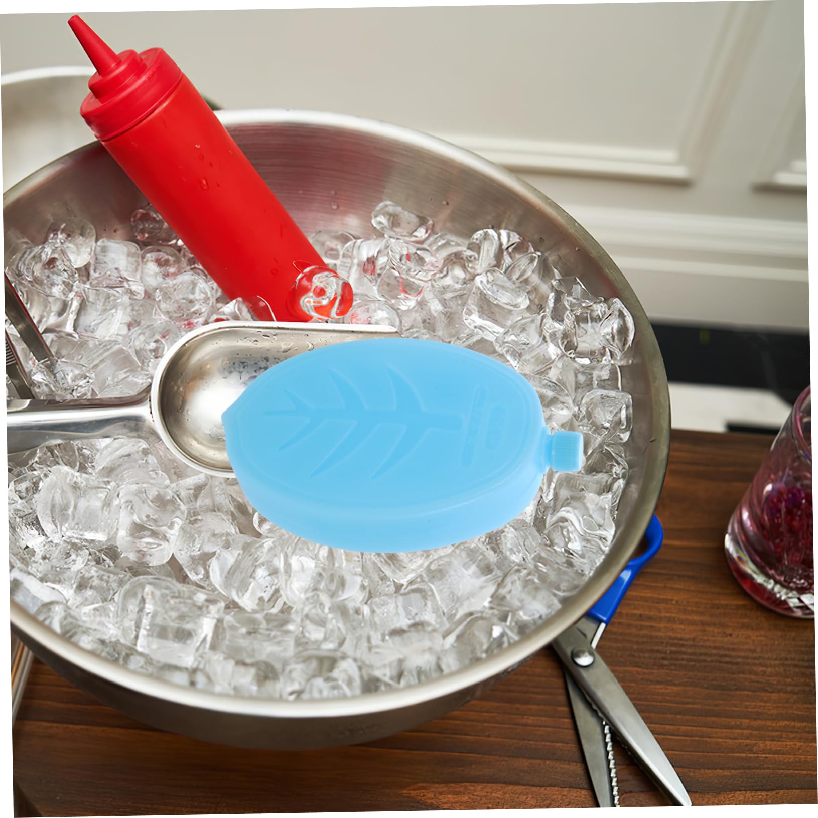 YARNOW Ventilateur De Climatisation Cristal De Glace Glace Réutilisable Réutilisable Congélateur Récipient À Glace Conteneurs De Glace De Refroidissement Frais Garder Les Cas De Glace