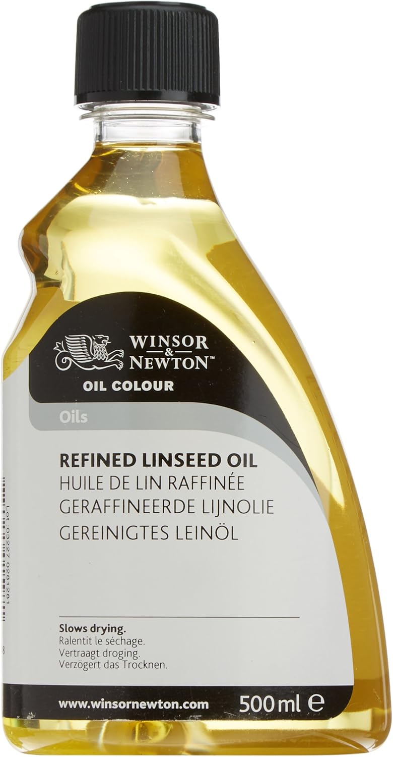 Winsor & Newton 500Ml Refined Linseed Oil Amazon.co.uk Home & Kitchen