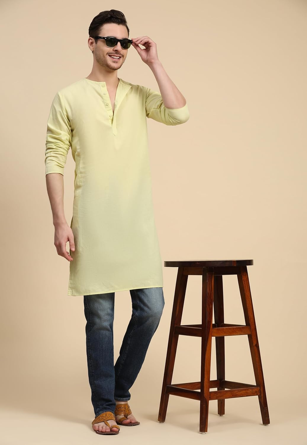 SKAVIJ Men’s Ethnic Kurta for Eid & Ramadan | Traditional Festive Wear for Prayer & Celebrations - Image 4