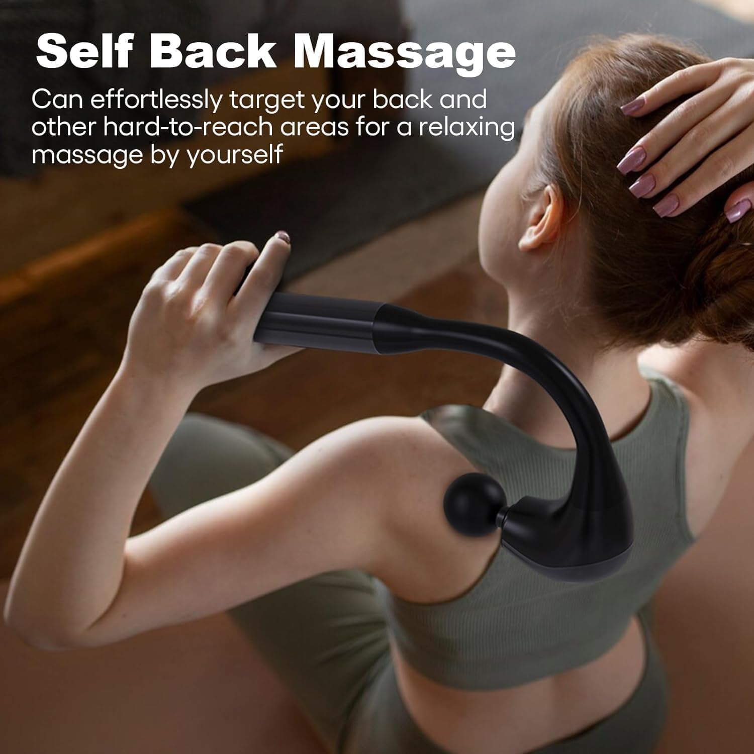 Nive Massage Vibration Massage, 4 Massage Head, 4 Massage Head for Massage Vibrations Portable of Foot Massage Portable for Massage Portable for Relief with U-shaped handle Nive Massage Vibration Massage, 4 Massage Head, 4 Massage Head for Massage Vibrations Portable of Foot Massage Portable for Massage Portable for Relief with U-shaped handle