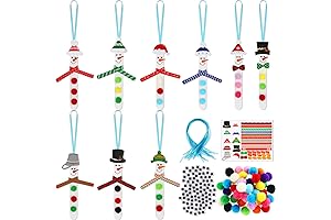 Kathfly Snowman Crafts Kit (400 Pcs) for Holiday and Winter Decoration