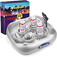 Vista 1 de Inflatable Floating Drink Holder for Pool Party Beach hot tub