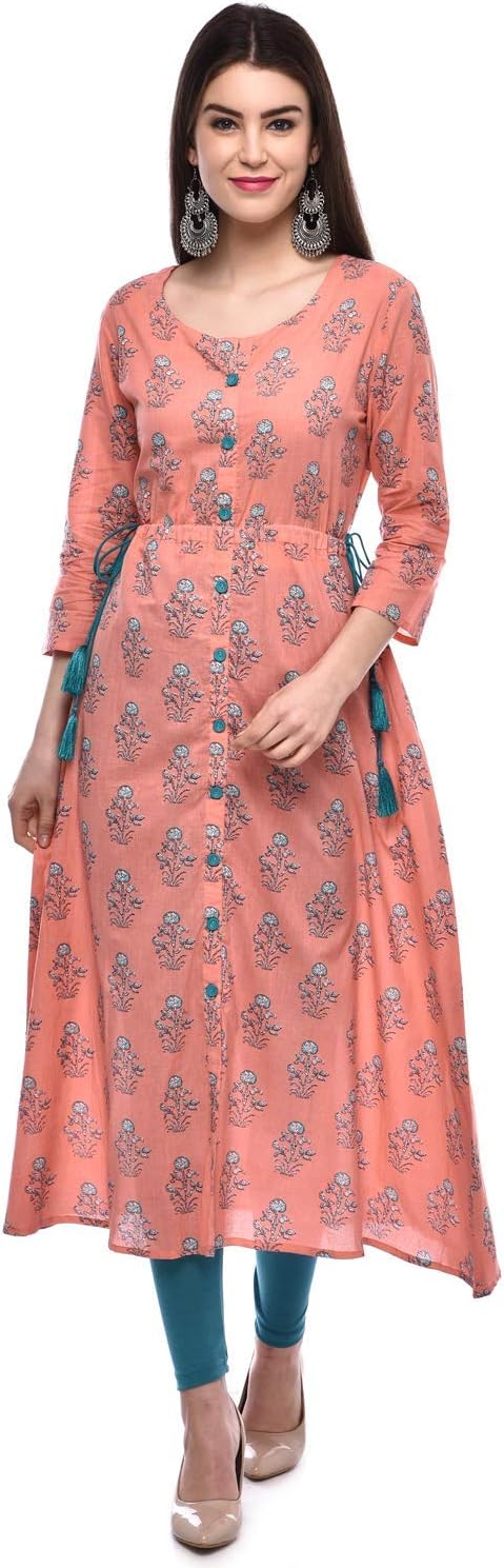Glam RootsWomen's A-Line Cotton Kurta