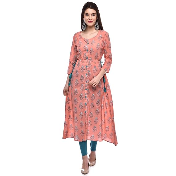 Glam Roots Womens A-Line Cotton Kurta