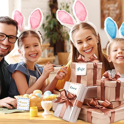 Miniatura 4 de 9 notas adhesivas de Pascua, diseño a cuadros, autoadhesivas, notas adhesivas para escuela, oficina, suministros para el hogar, estudiantes,