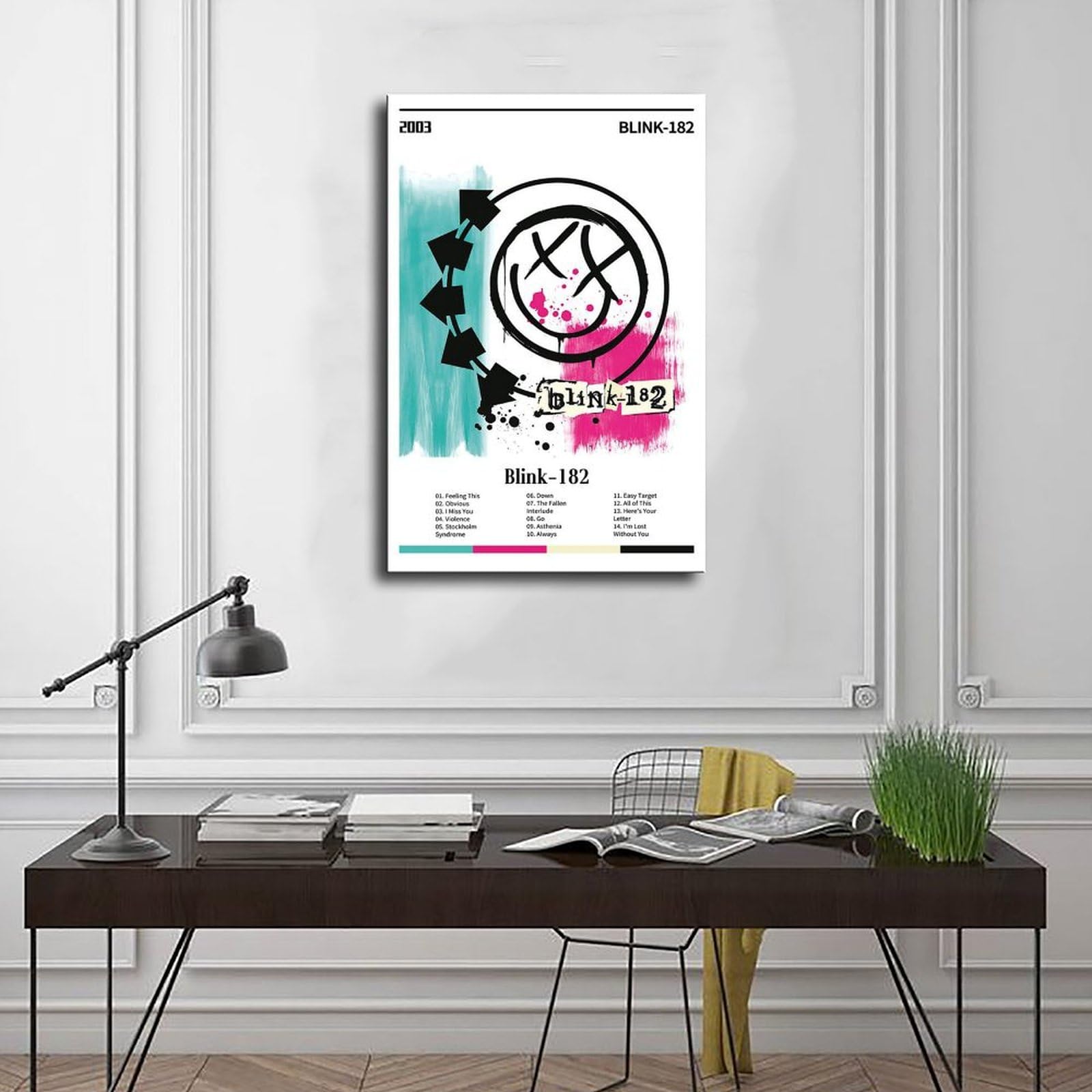 Poster Metallico Retrò Blink 182, Targa In Latta 20x30 O 30x40 Cm, Decorazione Vintage Per Club E Camerette