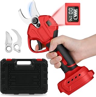 45mm Cordless Electric Pruner for Milwaukee 18V (No Batteries), Brushless Motor, Battery Powered Electric Saw, Branch Scissors, LCD Scissors, Fruit Tree Pruning