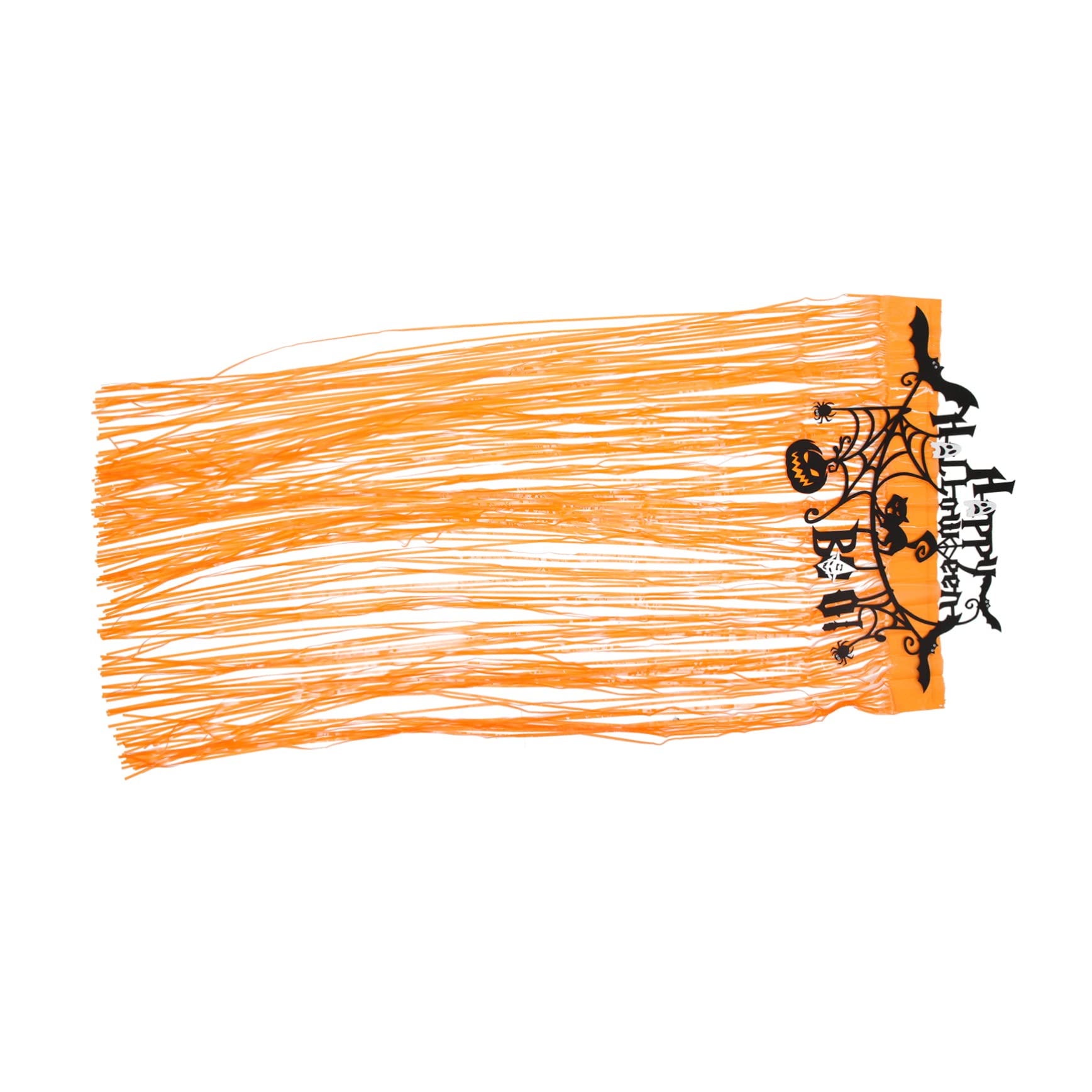 PRETYZOOM 1set Halloween Tinsel Foil Fringe Curtain Horror Party Backdrop Decoration for Home Bar and Haunted House Streamer for Festive Atmosphere