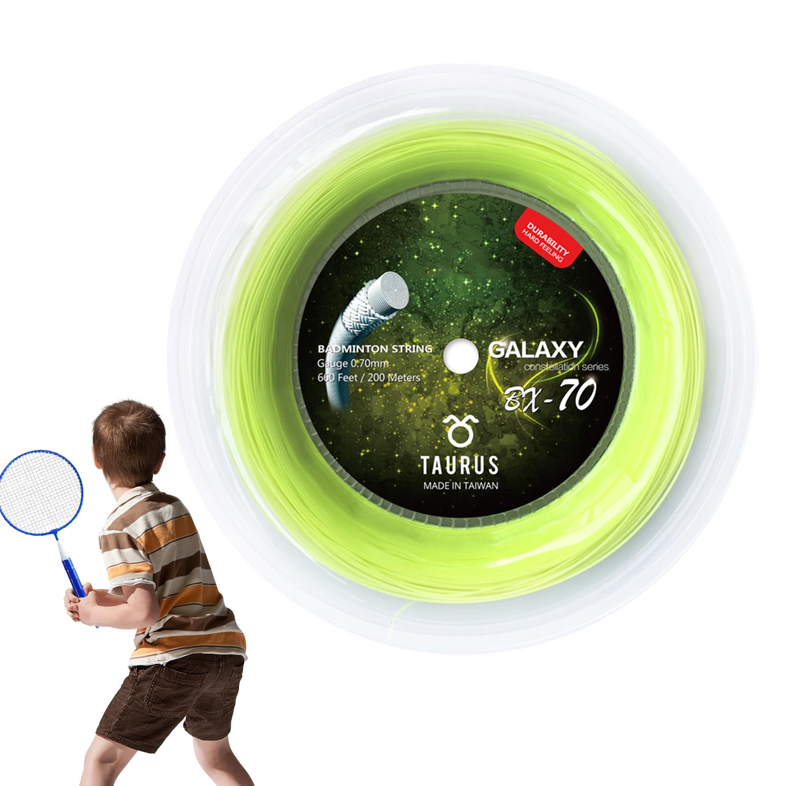 Generisch Badminton Schläger Besaitung | Ersatzsaite Für Badminton-Schläger - Hoch Elastische Besaitung Für Enthusiasten, Anfänger Und Sportler