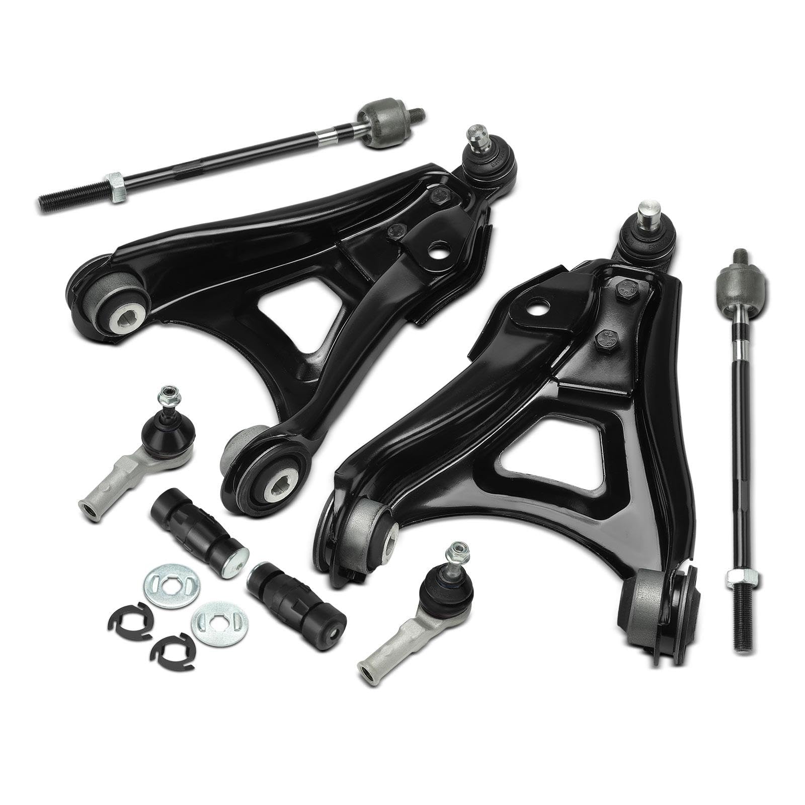 Frankberg 8x Kit de Bras de Suspension Avant Gauche Droite Compatible avec Kangoo KC0/1 Clio II BB CB Kubistar Camionnette X76 Kangoo Express FC0/1 Remplacer# 7701047415