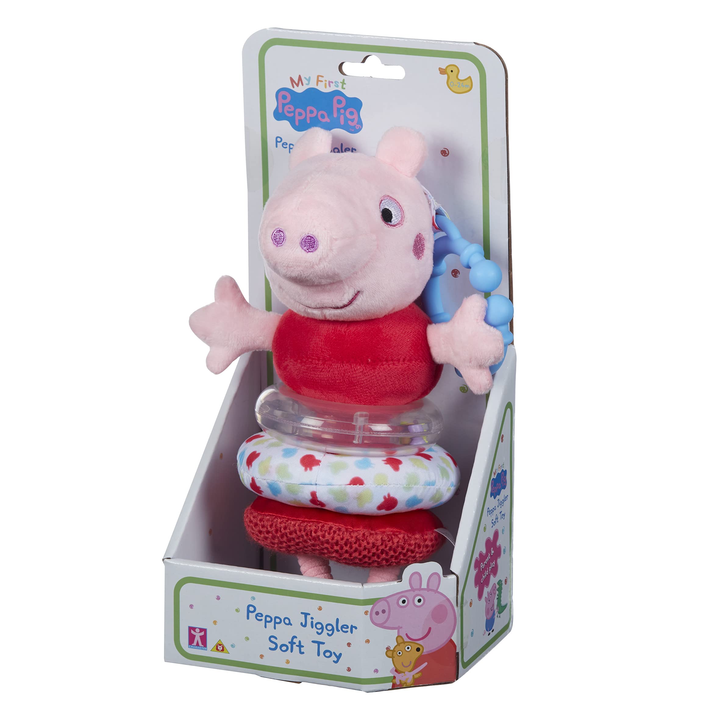 Doudou Peppa Pig Premier Âge - Couverture Ultra Douce Multi-Textures Bébé