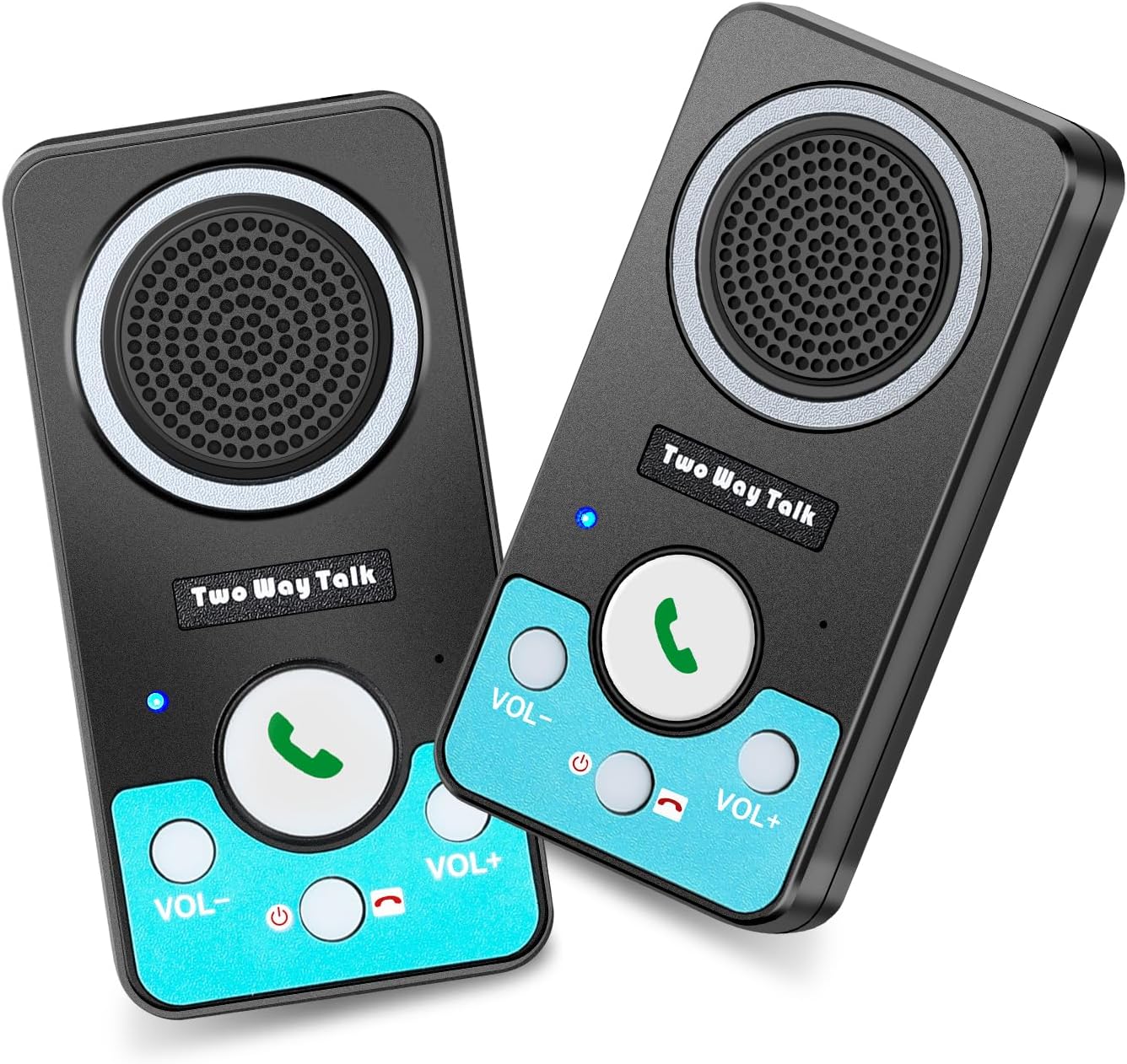 Intercoms Wireless for Home, Full Duplex Long Range Wireless Intercom, 8 Volume Levels, 4 Chime Intercoms, 2 Way Intercom for Home, Business(2 Packs Black)