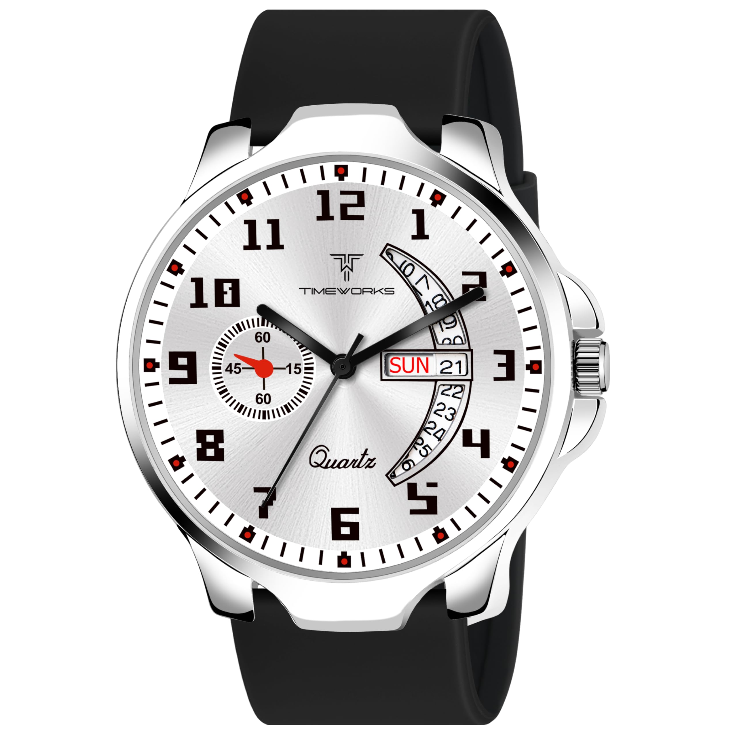 TIMEWORKS Designer Day&Date White Dial Soft Silicon Smart Strap Mens & Boys Watch 409SNI01 (B0CRYSVBWJ) Amazon Price History, Amazon Price Tracker
