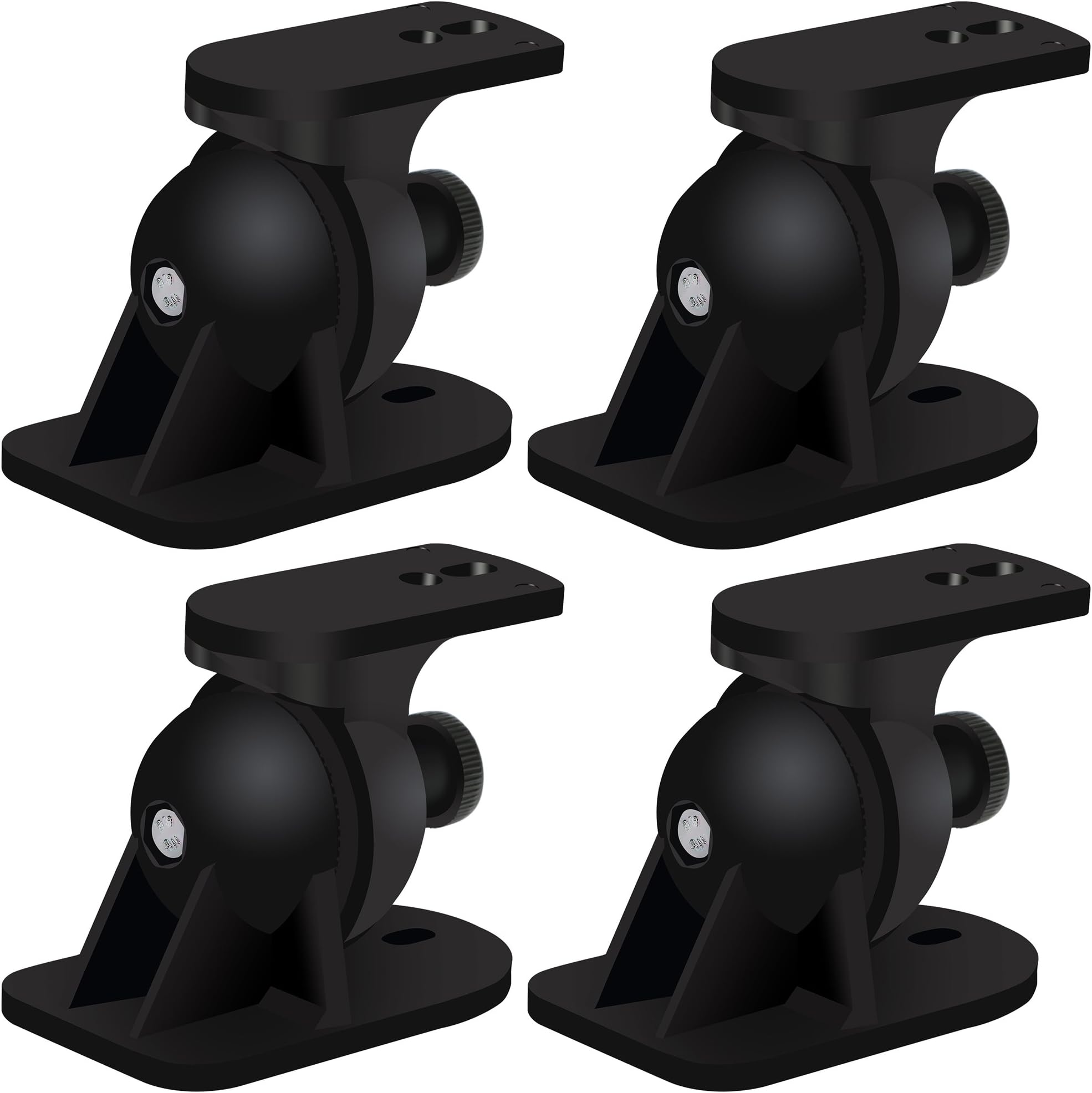 Welsberg 4 pieces (2 pairs) universal wall mount speaker brackets