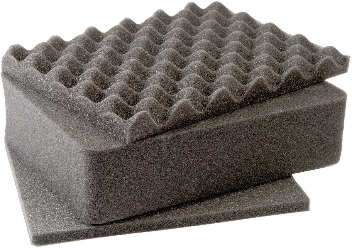 Peli 1401 Ersatzschaumstoffset, Original Protector Case Zubehör, Kompatibel 1400, Farbe: Schwarz, 1400-400-000E