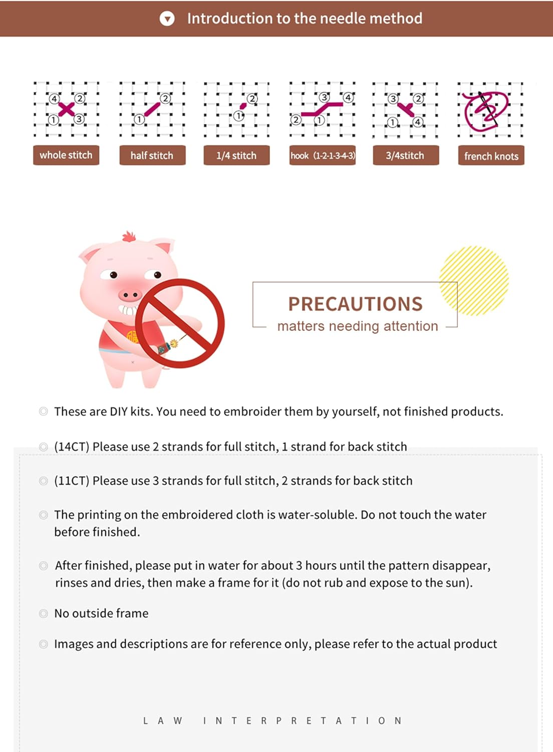 Dimensean Counted Cross Stitch Kit for Beginners, 11CT Unprinted Cross-Stitch Kit Easy Patterns Needlepoint Kit Cross Stitching Embroidery Kit Supplies-Sunrise at the Seaside Lighthouse 18x18 inch