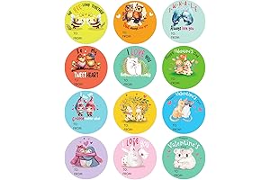 SICOHOME Happy Valentine's Day Stickers 36pcs 1.5in