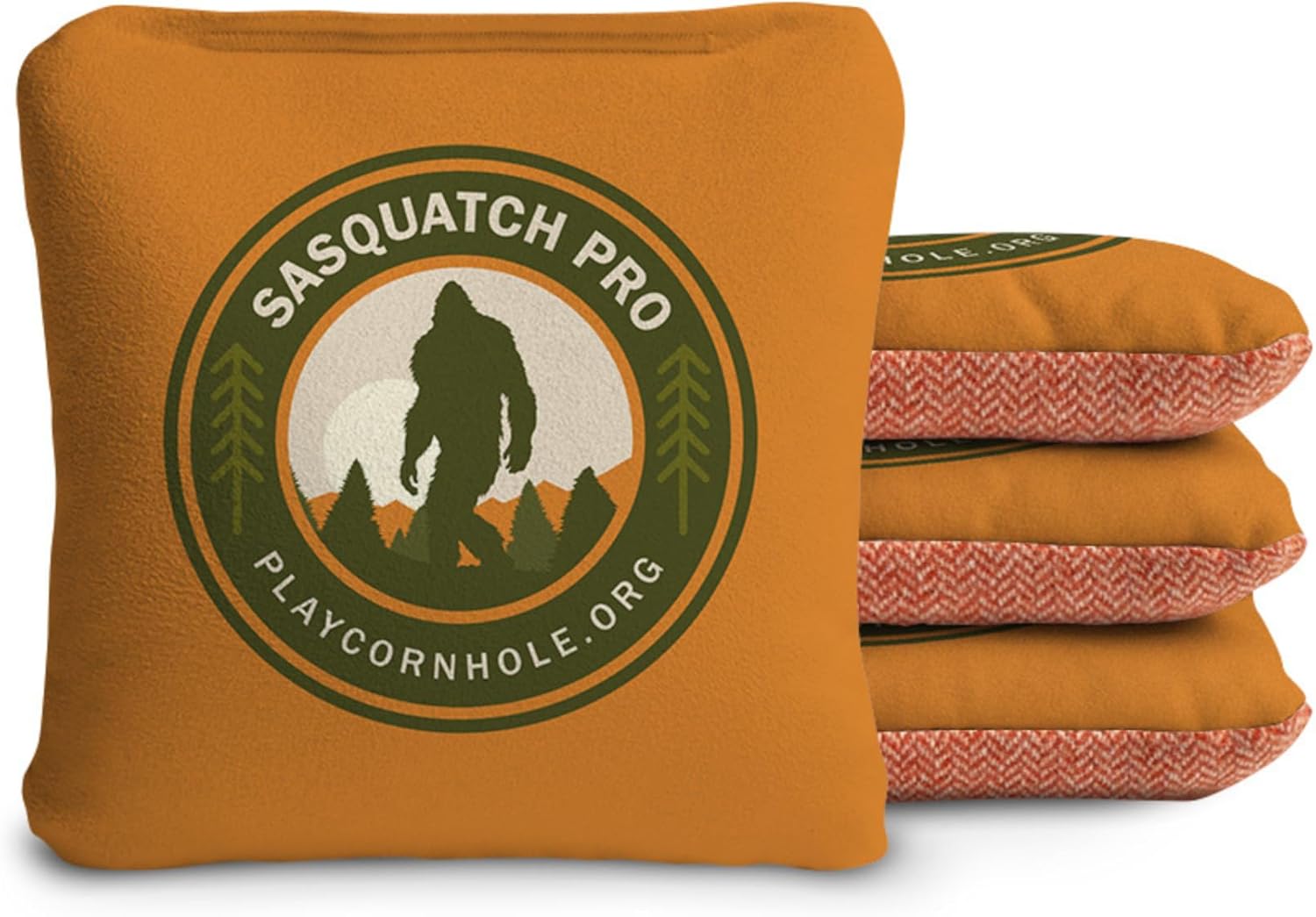ACA Synergy Soft Professional Cornhole Bags Dual Sided Regulation 6x6 Set of 4 Sasquatch Pro