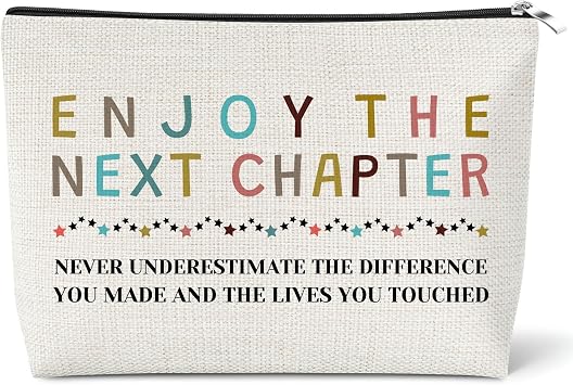 Farewell Gifts for Coworkers Makeup Bag New Beginnings Gifts for Women Cosmetic Bag Retirement Gift for Woman Coworker Leaving Going Away Goodbye Moving Away Gift for Friends Sister