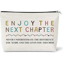 Farewell Gifts for Coworkers Makeup Bag New Beginnings Gifts for Women Cosmetic Bag Retirement Gift for Woman Coworker Leaving Going Away Goodbye Moving Away Gift for Friends Sister