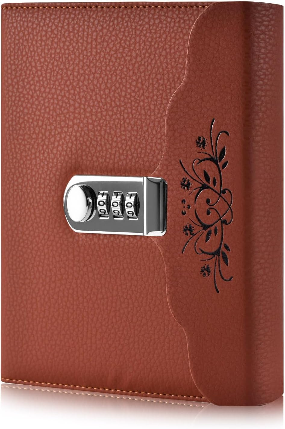 ARRLSDB Diario de cuero con cerradura, cuaderno de escritura, planificador organizador, contraseña digital, cuaderno con bloqueo, diario personal