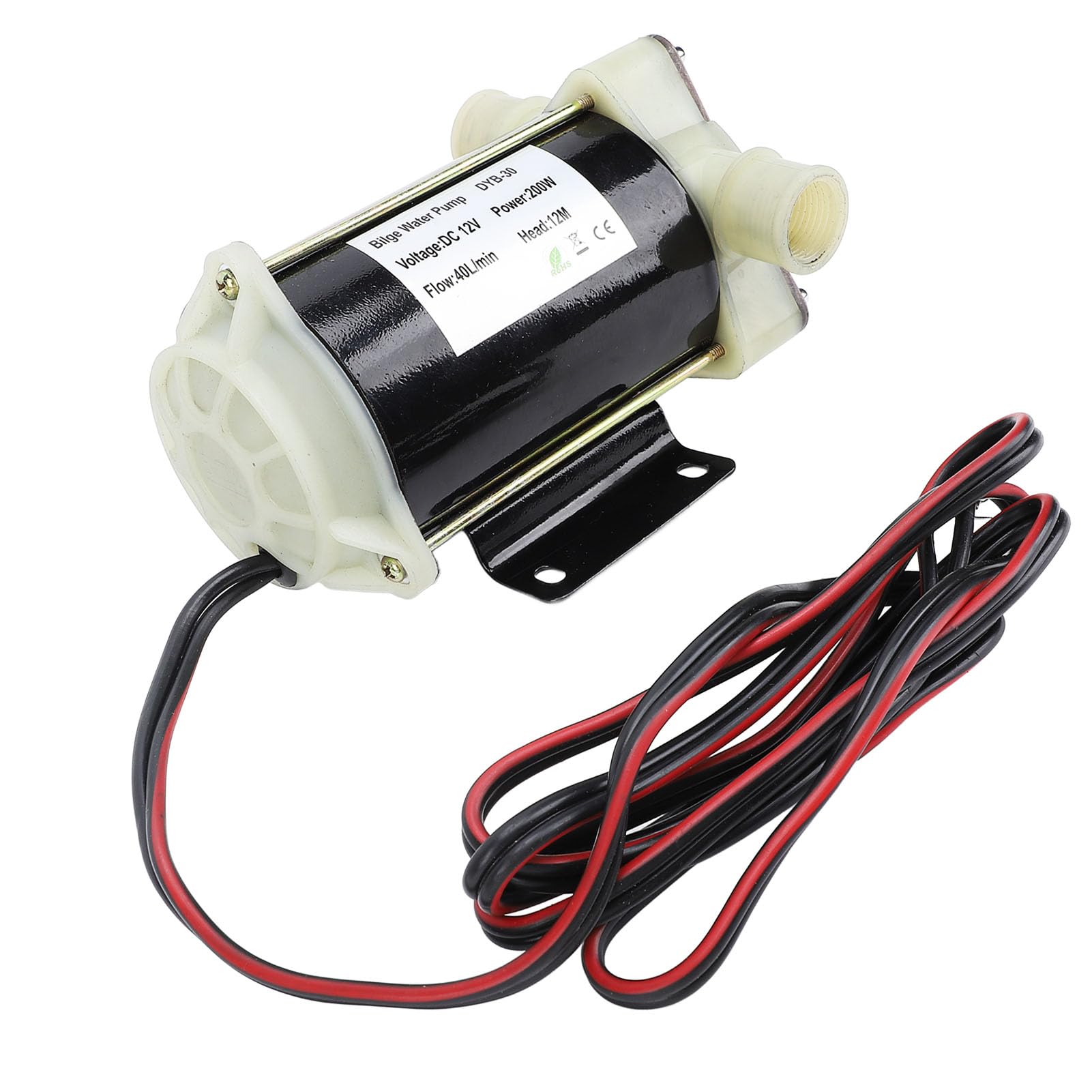 Bolge Bomba de Sentina 12V 200W, Autocebante, Acero Inoxidable, 40L/min, para Agua Salada y Dulce, Transferencia Silenciosa